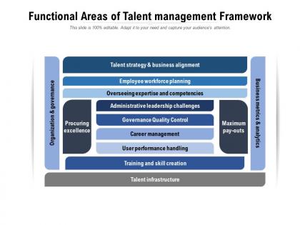 Functional areas of talent management framework