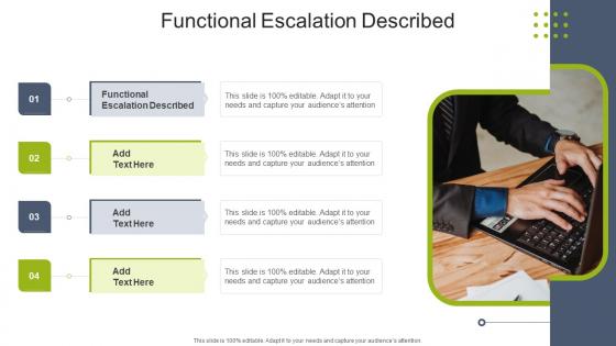 Functional Escalation Described In Powerpoint And Google Slides Cpb
