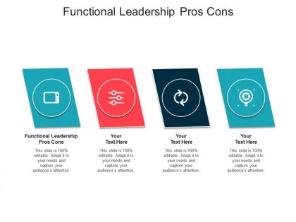 Functional leadership pros cons ppt powerpoint presentation model template cpb