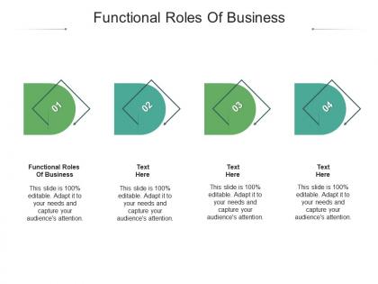 Functional roles of business ppt powerpoint presentation file icon cpb
