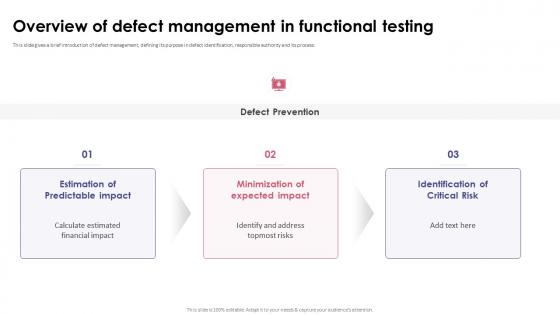 Functional Testing Overview Of Defect Management In Functional Testing