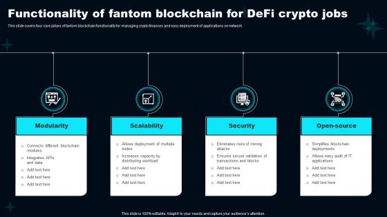 Functionality Of Fantom Blockchain For Defi Crypto Jobs