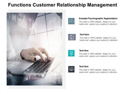Functions customer relationship management ppt powerpoint styles diagrams cpb
