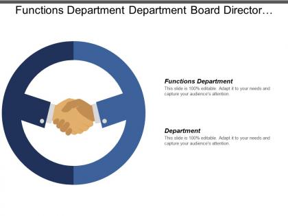 Functions department department board director information system business challenges