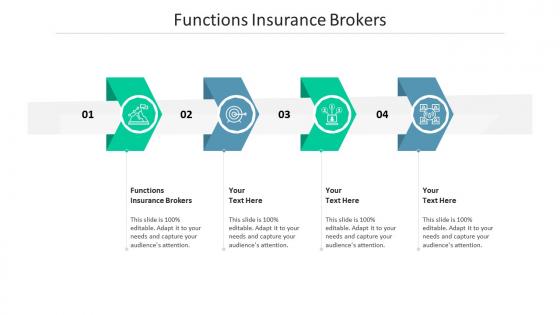 Functions insurance brokers ppt powerpoint presentation icon graphics cpb