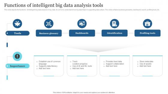 Functions Of Intelligent Big Data Analysis Tools