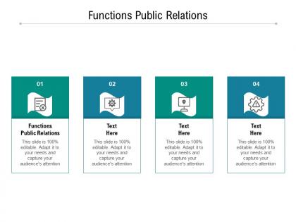 Functions public relations ppt powerpoint presentation model graphics pictures cpb