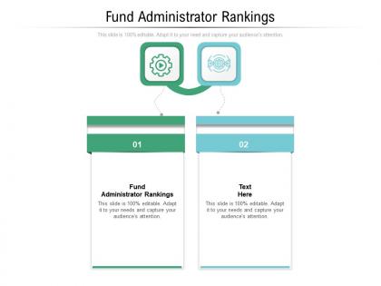 Fund administrator rankings ppt powerpoint presentation file elements cpb
