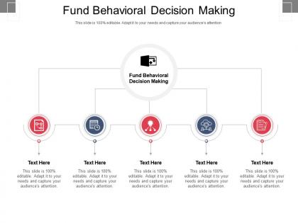 Fund behavioral decision making ppt powerpoint presentation outline inspiration cpb