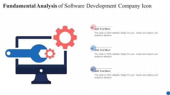 Fundamental Analysis Of Software Development Company Icon