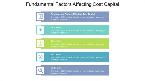 Fundamental factors affecting cost capital ppt powerpoint presentation infographics gallery cpb