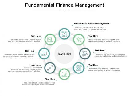 Fundamental finance management ppt powerpoint presentation ideas cpb