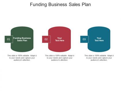Funding Business Sales Plan Ppt Powerpoint Presentation File Example Introduction Cpb