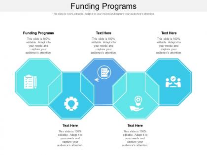 Funding programs ppt powerpoint presentation icon layout ideas cpb