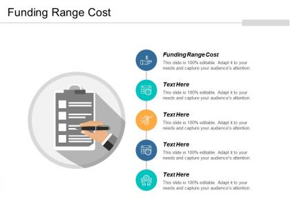 Funding range cost ppt powerpoint presentation gallery graphic tips cpb