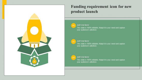 Funding Requirement Icon For New Product Launch