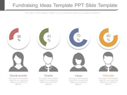 Fundraising ideas template ppt slide template