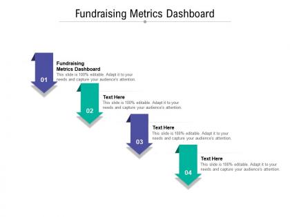 Fundraising metrics dashboard ppt powerpoint presentation icon slide cpb