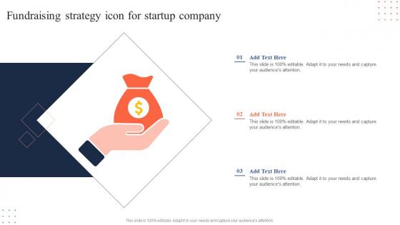 Fundraising Strategy Icon For Startup Company