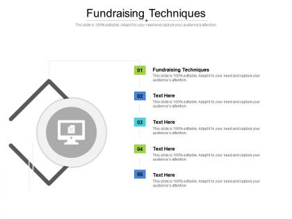 Fundraising techniques ppt powerpoint presentation icon rules cpb