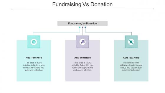 Fundraising Vs Donation Ppt Powerpoint Presentation Portfolio Summary Cpb