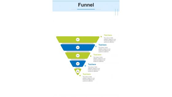 Funnel Recruitment Proposal One Pager Sample Example Document