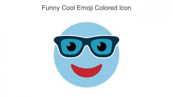 Funny Cool Emoji Colored Icon In Powerpoint Pptx Png And Editable Eps Format