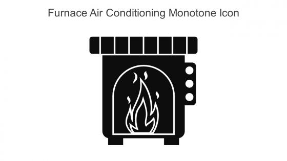 Furnace Air Conditioning Monotone Icon In Powerpoint Pptx Png And Editable Eps Format
