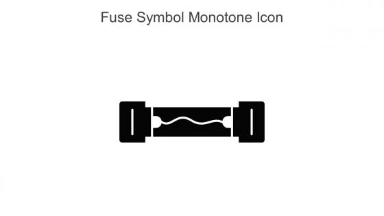 Fuse Symbol Monotone Icon In Powerpoint Pptx Png And Editable Eps Format
