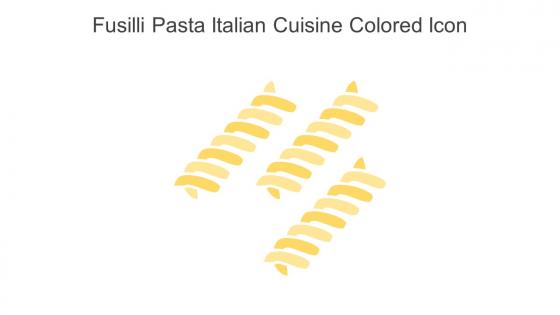 Fusilli Pasta Italian Cuisine Colored Icon In Powerpoint Pptx Png And Editable Eps Format
