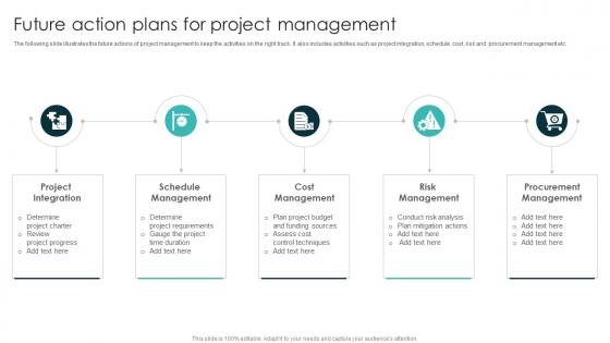 Future Action Plans For Project Management