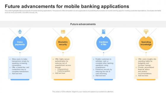 Future Advancements For Mobile Banking Applications