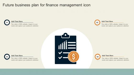 Future Business Plan For Finance Management Icon