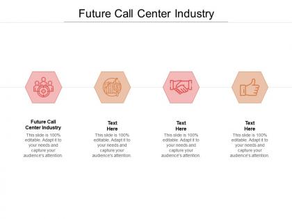 Future call center industry ppt powerpoint presentation icon outline cpb