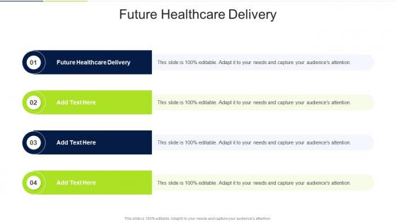 Future Healthcare Delivery In Powerpoint And Google Slides Cpb
