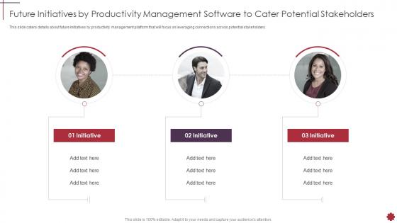 Future initiatives by productivity management software to cater potential stakeholders