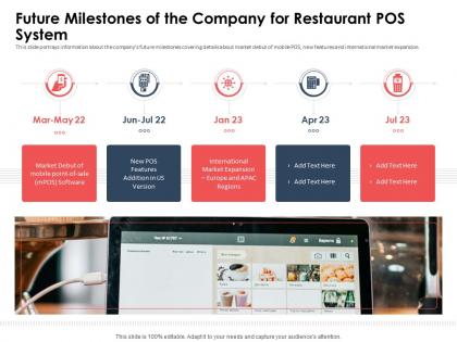 Future milestones of the company for restaurant pos system