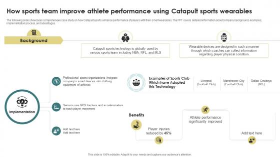Future Of Sports How Sports Team Improve Athlete Performance Using Catapult Sports IoT SS
