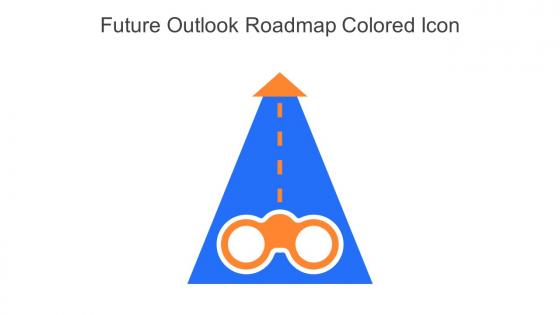 Future Outlook Roadmap Colored Icon In Powerpoint Pptx Png And Editable Eps Format