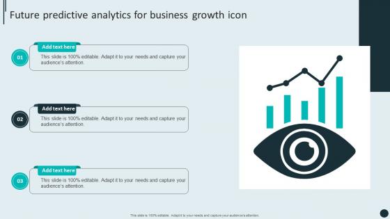 Future Predictive Analytics For Business Growth Icon