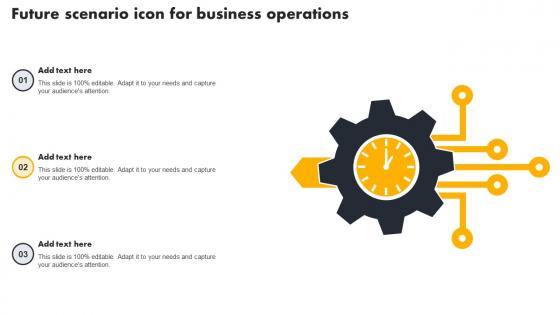 Future Scenario Icon For Business Operations