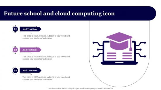 Future School And Cloud Computing Icon