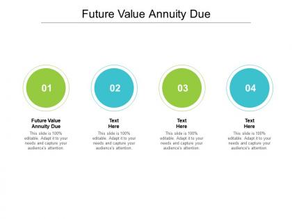Future value annuity due ppt powerpoint presentation portfolio cpb