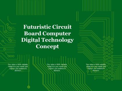 Futuristic circuit board computer digital technology concept