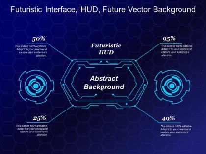 Futuristic interface hud future vector background