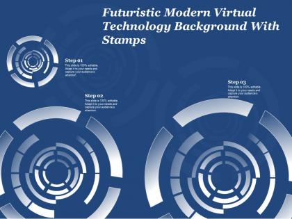 Futuristic modern virtual technology background with stamps