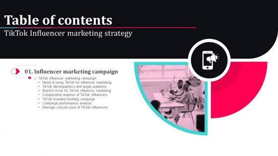 G156 Table Of Contents Tiktok Influencer Marketing Strategy Strategy SS V