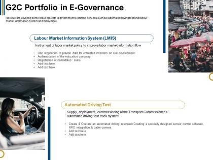 G2c portfolio in e governance cabin ppt powerpoint presentation layouts design ideas