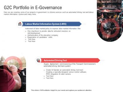 G2c portfolio in e governance electronic government processes ppt guidelines