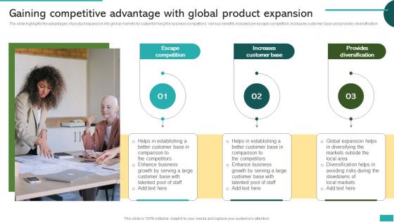Gaining Competitive Advantage With Global Product Global Market Expansion For Product